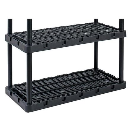 FEIT ELECTRIC Feit Electric 5013641 72 x 36 x 18 in. Living Knect-A-Shelf D Resin Shelving Unit; Black 5013641